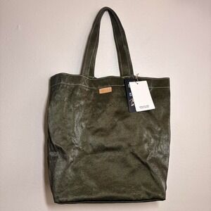Consuela Tote Bag Grab n Go Green Metallic NWT Zack Canvas